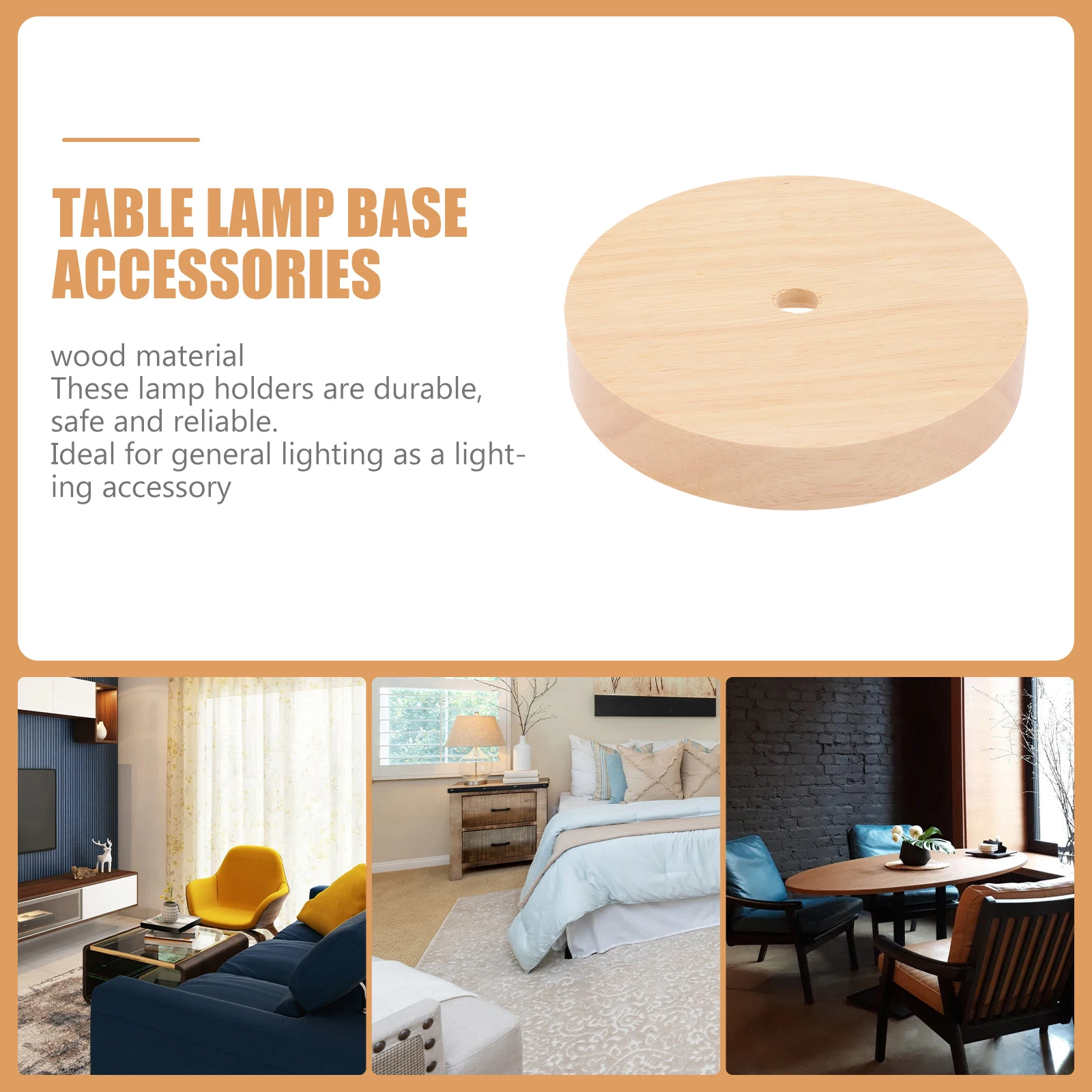 2pcs Round Lamp Base High grade Wood Safe Reliable Pre drilled Holes Table Bases Lighting Accessories Night St
2pcs Round Lamp Base High grade Wood Safe Reliable Pre drilled Holes Table Bases Lighting Accessories Night St