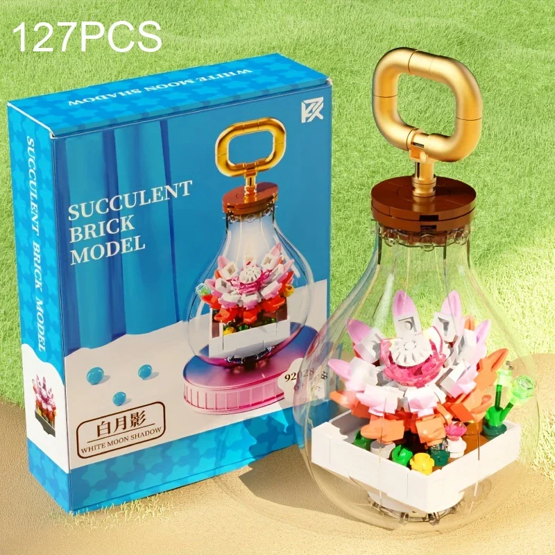 127PCS Succulent Plants Light Bulb Building Blocks Immortal Flower Potted Bricks Desktop Decoration Children's Holiday Gifts
127PCS Succulent Plants Light Bulb Building Blocks Immortal Flower Potted Bricks Desktop Decoration Children's Holiday Gifts