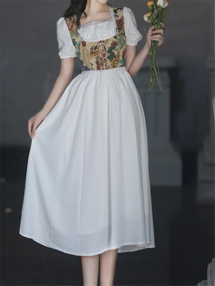 2022 Boho Print Party Lace A-Line Runway Vintage Floral Sexy Summer Mesh Chic Elegant Dresses for Women Short Sleeve Embroidery
2022 Boho Print Party Lace A-Line Runway Vintage Floral Sexy Summer Mesh Chic Elegant Dresses for Women Short Sleeve Embroidery