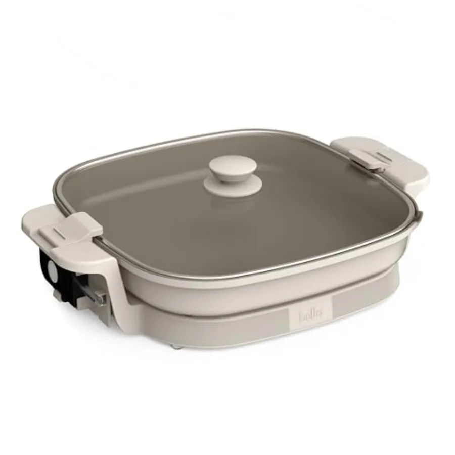 Make Take XL Electric Skillet for home cooking cast aluminum base with EverGood ceramic coating oatmilk color adjustable temper
Make Take XL Electric Skillet for home cooking cast aluminum base with EverGood ceramic coating oatmilk color adjustable temper