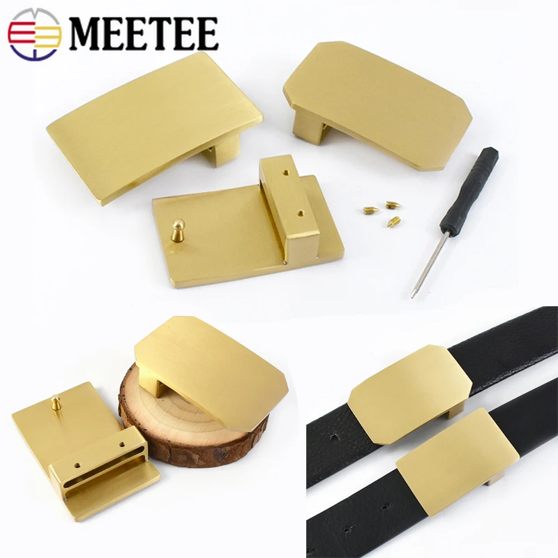 1Pc 35/40mm Pure Copper Belt Buckles Leather Crafts Pantband Smooth Tail Clip Buckle Men Belts Head Clasp Hardware Accessories
1Pc 35/40mm Pure Copper Belt Buckles Leather Crafts Pantband Smooth Tail Clip Buckle Men Belts Head Clasp Hardware Accessories