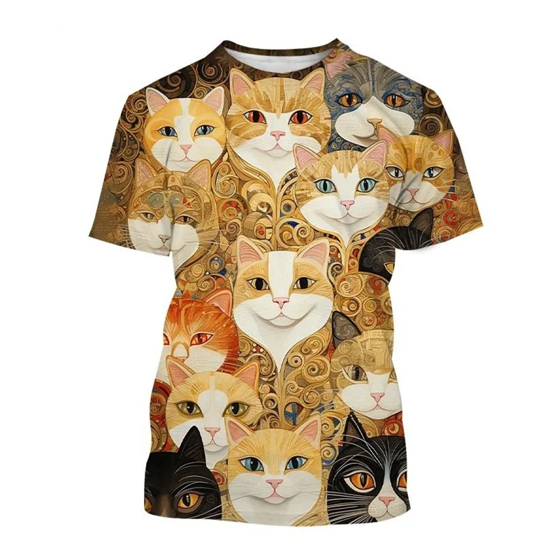 Painting Cat T Shirt For Men Women 3D Printed Art Street Oversized T-shirt Fashion Summer Casual Short-sleeved Kids Tee Shirt
Painting Cat T Shirt For Men Women 3D Printed Art Street Oversized T-shirt Fashion Summer Casual Short-sleeved Kids Tee Shirt