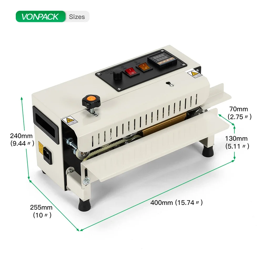 FR-400 New design samlle size Horizontal Table Continuous Heat Plastic Bag Band Sealing Machine
FR-400 New design samlle size Horizontal Table Continuous Heat Plastic Bag Band Sealing Machine