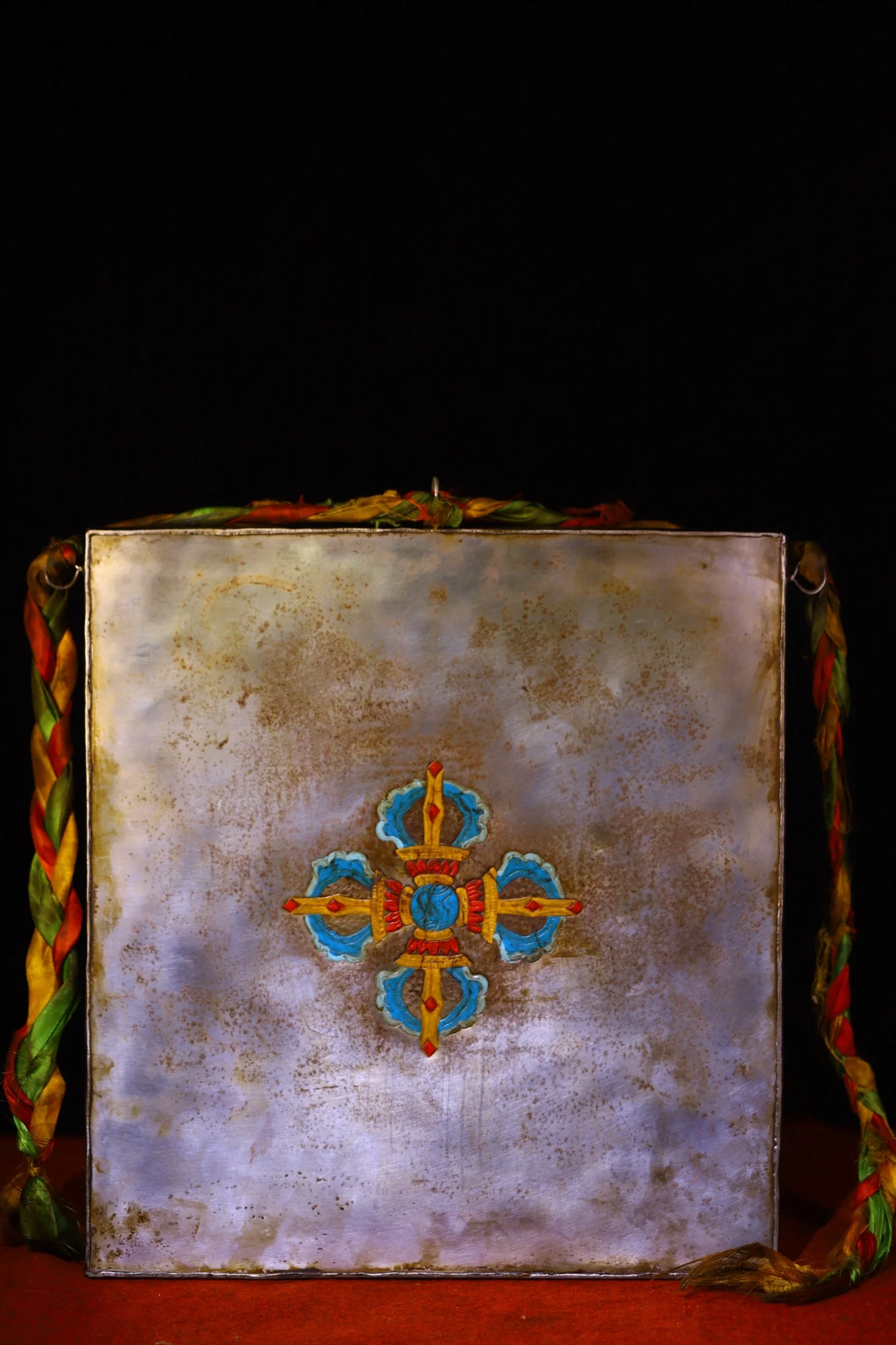 Xizang Folk Tiantie Painted Mosaic Gem gZi Beads Turquoise Zagilam Buddha Amulet Thangka hanging panel
Xizang Folk Tiantie Painted Mosaic Gem gZi Beads Turquoise Zagilam Buddha Amulet Thangka hanging panel