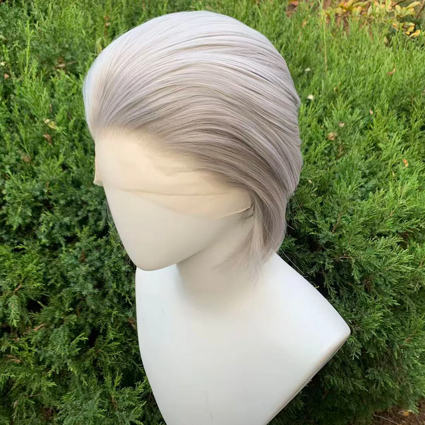 Silver Gray Short Bob Wig Glueles Synthetic 13×4 Lace Front Wig Straight Cosplay Part Lace Wig Heat Resistant Fiber 8inch
Silver Gray Short Bob Wig Glueles Synthetic 13×4 Lace Front Wig Straight Cosplay Part Lace Wig Heat Resistant Fiber 8inch