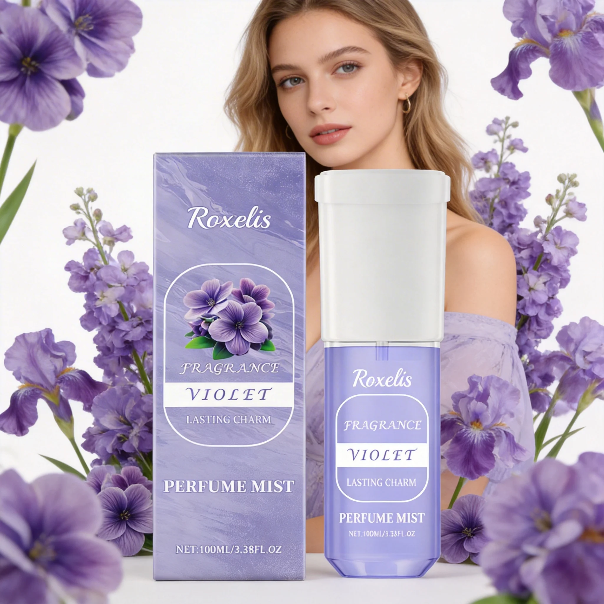 ROXELIS 100 ML Violet Perfume Mist Light Natural Charming Floral Scent Lasting Elegant Fragrance For Women Dating Daily Use
ROXELIS 100 ML Violet Perfume Mist Light Natural Charming Floral Scent Lasting Elegant Fragrance For Women Dating Daily Use