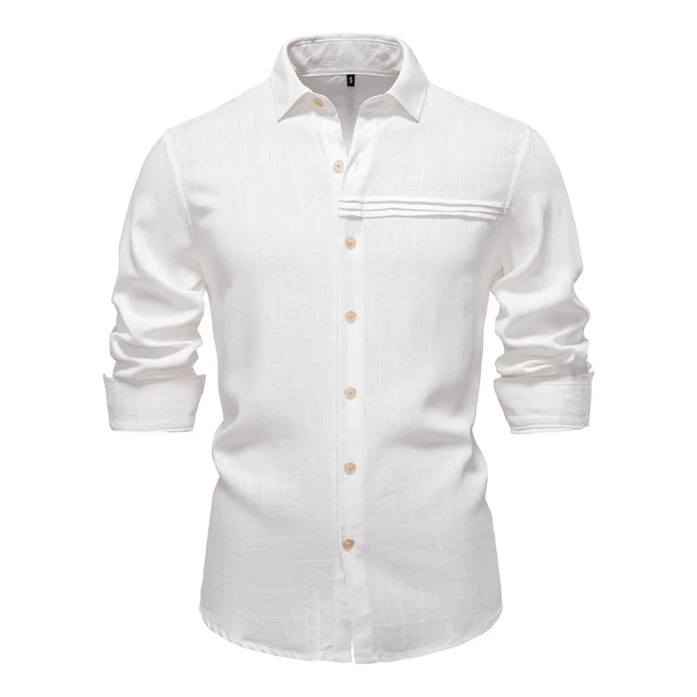 2025 New Men's Business Casual Solid Colored Long Sleeve Shirts Casual Button-Down Collar Shirt for Men European Sizes
2025 New Men's Business Casual Solid Colored Long Sleeve Shirts Casual Button-Down Collar Shirt for Men European Sizes