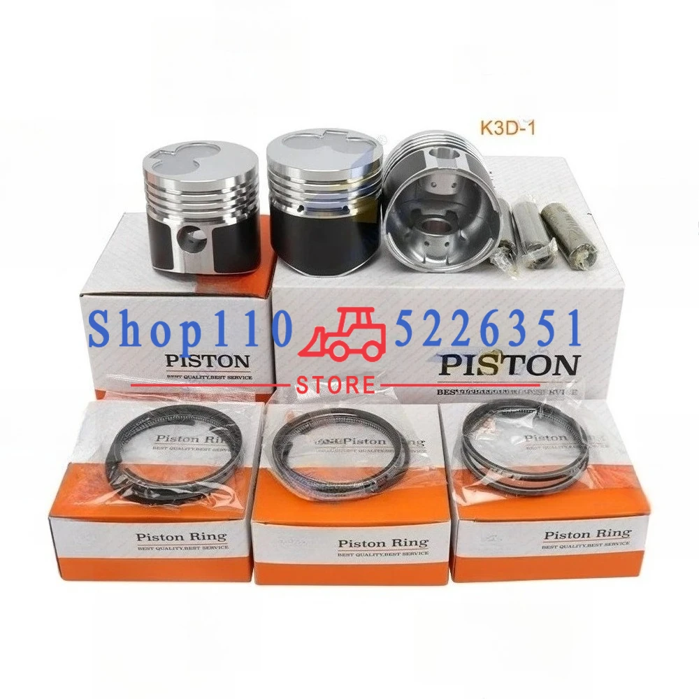 MM436618 K3D K3D-1 Overhaul Rebuild Kit Piston Rings Cylinder Liner Set Engine Parts 73*2.5HK+2+2+4mm
MM436618 K3D K3D-1 Overhaul Rebuild Kit Piston Rings Cylinder Liner Set Engine Parts 73*2.5HK+2+2+4mm