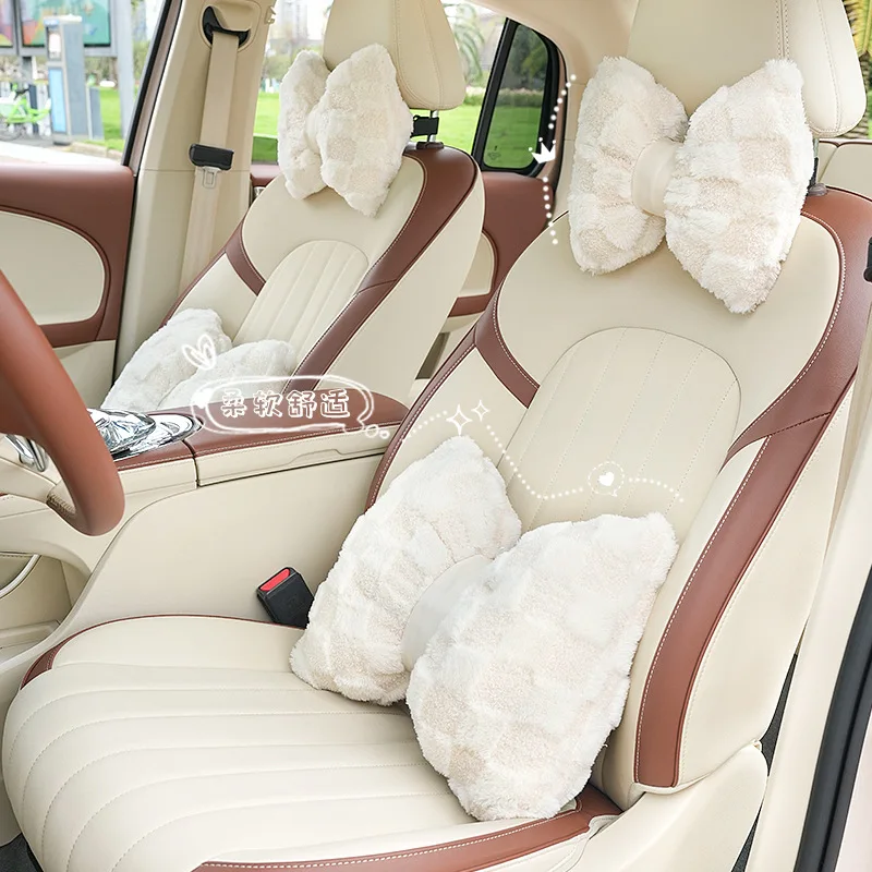 Fashion Universal Plush Car Seat Cover Breathable Anti-Slip Cover Cushion SUV Car Seat Protection with Cute Cute Pillow
Fashion Universal Plush Car Seat Cover Breathable Anti-Slip Cover Cushion SUV Car Seat Protection with Cute Cute Pillow