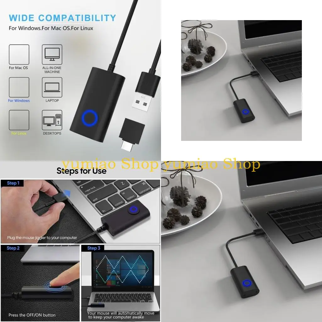 587B Undetectable Mouse Jiggler Mouse Mover USB Port for Computer,Driver-Free+Switch
587B Undetectable Mouse Jiggler Mouse Mover USB Port for Computer,Driver-Free+Switch