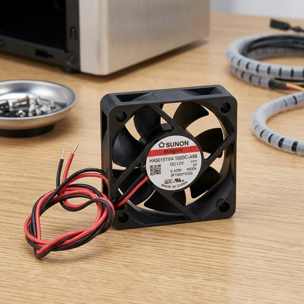 For SUNON HA50151V4-1000C-A99 5015 DC12V 0.42W 5CM 2-Wire Silent Cooling Fan
For SUNON HA50151V4-1000C-A99 5015 DC12V 0.42W 5CM 2-Wire Silent Cooling Fan