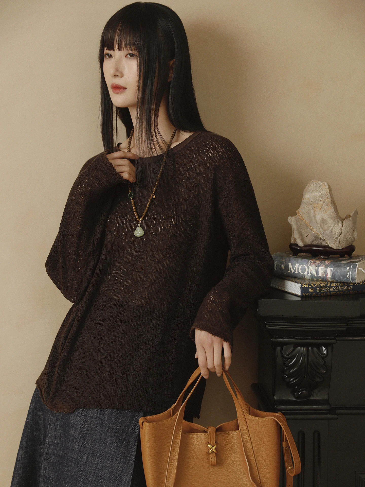 Женский трикотажный джемпер с ажурной текстурой из смесового волокна, 3D-эффект, универсальный, весенняя новинка, шелковистый, льняной трикотаж, повседневный стиль
Женский трикотажный джемпер с ажурной текстурой из смесового волокна, 3D-эффект, универсальный, весенняя новинка, шелковистый, льняной трикотаж, повседневный стиль