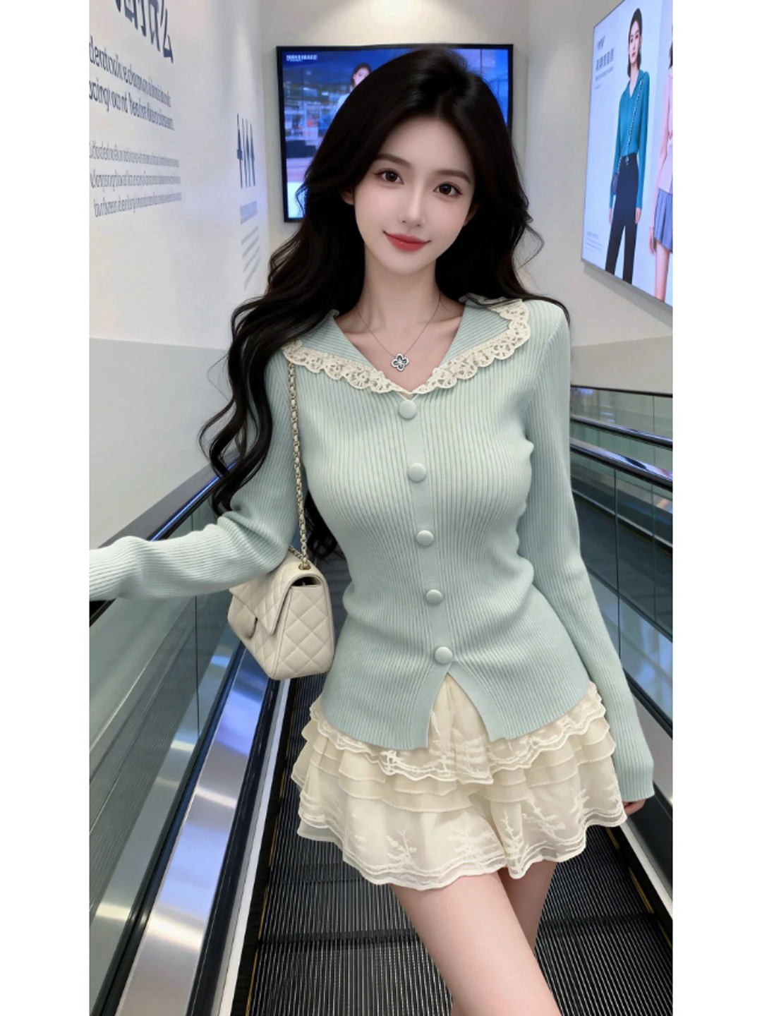 Unique Knitted Long Sve Slim Fit Top Waist Cinched Faionable Sli Cotton Blend Women's T-irt Spring 2026 Gentle Wind
Unique Knitted Long Sve Slim Fit Top Waist Cinched Faionable Sli Cotton Blend Women's T-irt Spring 2026 Gentle Wind