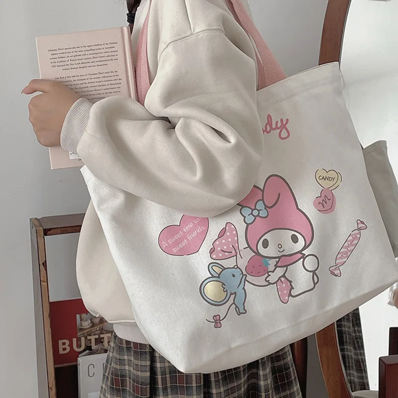 Meileti New Cartoon Cute Adult Shopping Bag for Girls Canvas Handheld Portable Large Capacity Single Shoulder Bag
Meileti New Cartoon Cute Adult Shopping Bag for Girls Canvas Handheld Portable Large Capacity Single Shoulder Bag
