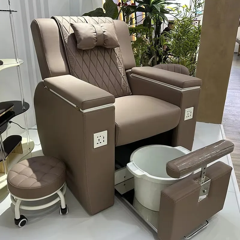 Adjustable Reclining Pedicure Chairs Set With Whirlpool Tub Spa Massage Foot Sofa & Pipeless Drainage For Nail Salon
Adjustable Reclining Pedicure Chairs Set With Whirlpool Tub Spa Massage Foot Sofa & Pipeless Drainage For Nail Salon