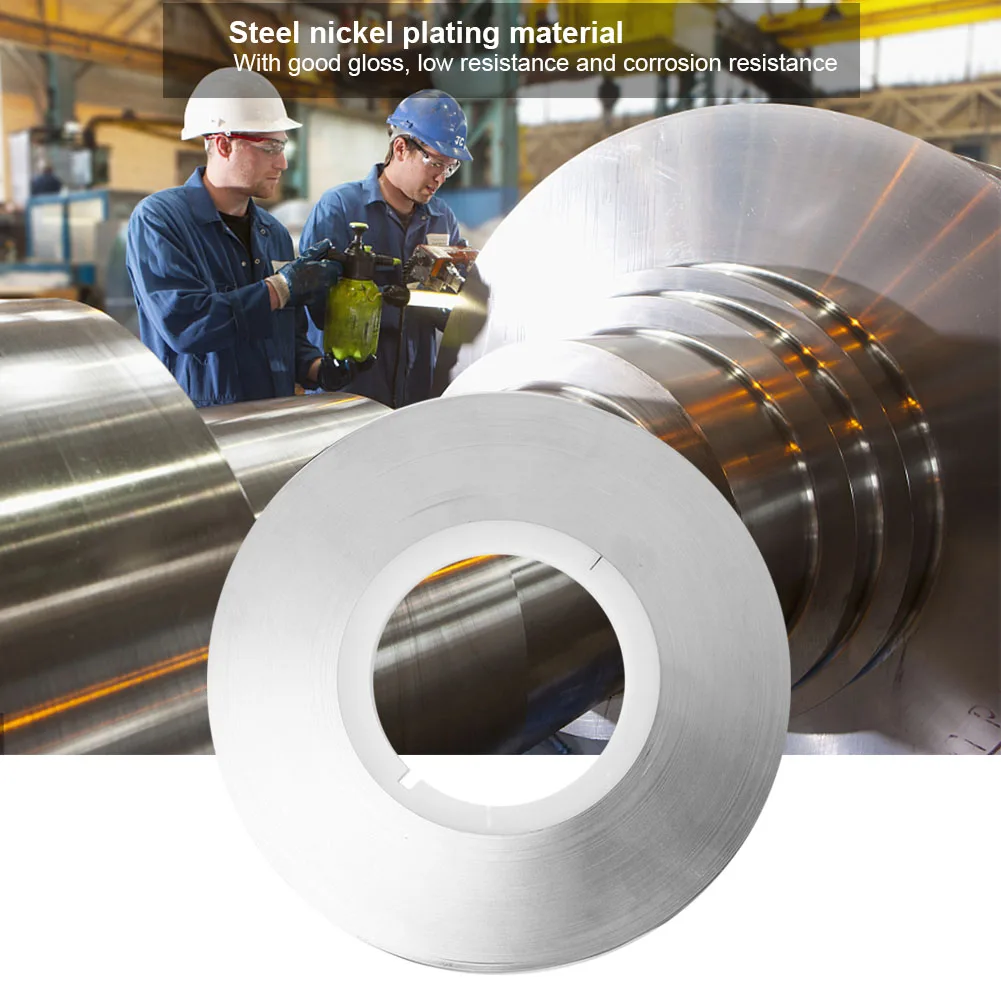 0.12mm Pure Nickel Plated Steel Strip 1KG Battery Spot Welding Tape JIS Certified Conductive Roll for EV/Power Pack Cell Assemb
0.12mm Pure Nickel Plated Steel Strip 1KG Battery Spot Welding Tape JIS Certified Conductive Roll for EV/Power Pack Cell Assemb