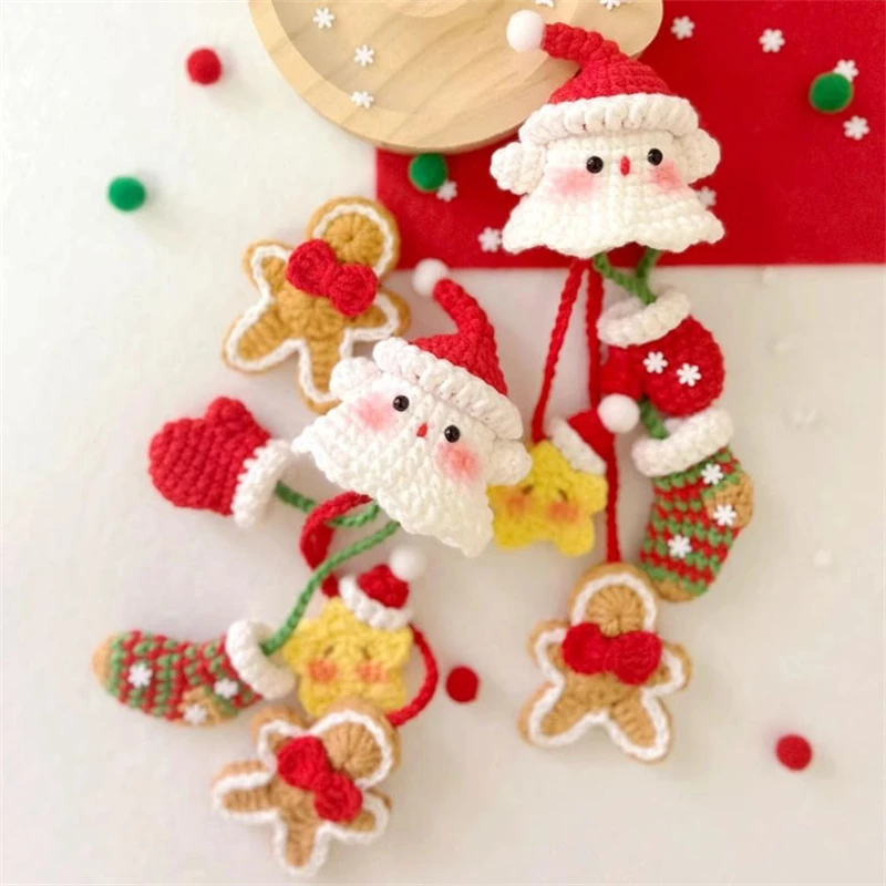 New Christmas Pendant Yarn Weave DIY Handmade Weave Christmas Decoration Pendant Christmas Stockings Pendant
New Christmas Pendant Yarn Weave DIY Handmade Weave Christmas Decoration Pendant Christmas Stockings Pendant
