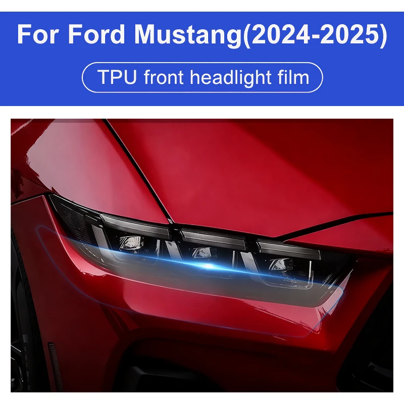 TPU for Ford Mustang 2024 2025 Car Front Headlight Protective Film Sticker Anti-Scratch Accessories Transparent Smoked Black
TPU for Ford Mustang 2024 2025 Car Front Headlight Protective Film Sticker Anti-Scratch Accessories Transparent Smoked Black