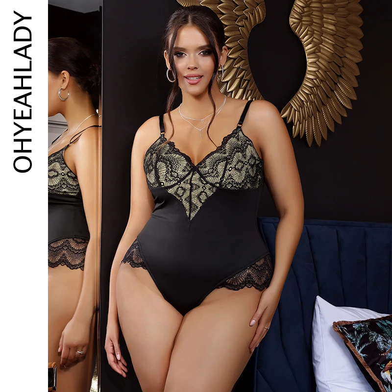 Ohyeahlady женское кружевное боди с цветочным узором, однотонный черный лоскутный комбинезон с открытой промежностью, большие размеры, сексуальное горячее нижнее белье Тедди
Ohyeahlady женское кружевное боди с цветочным узором, однотонный черный лоскутный комбинезон с открытой промежностью, большие размеры, сексуальное горячее нижнее белье Тедди