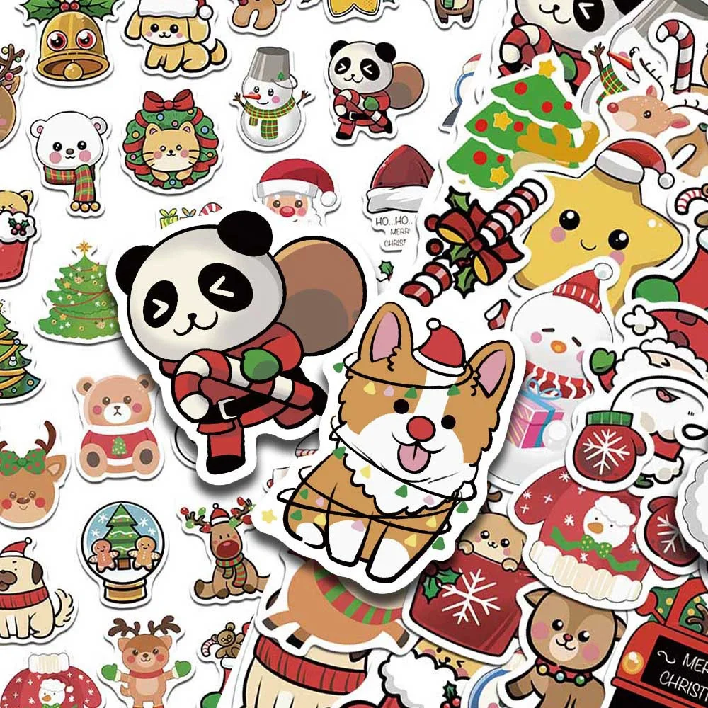 10/30/50pcs Kawaii Christmas Santa Claus Cartoon Stickers Cute Snowman Animal Decal DIY Phone Luggage Guitar Sticker Fun for Toy
10/30/50pcs Kawaii Christmas Santa Claus Cartoon Stickers Cute Snowman Animal Decal DIY Phone Luggage Guitar Sticker Fun for Toy