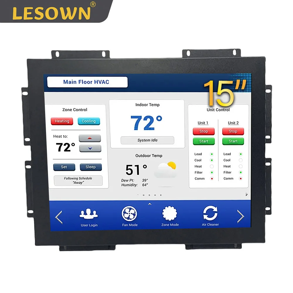 LESOWN Встроенный 15-дюймовый промышленный монитор 1024x768 ЖК-дисплей с креплением на панели, сенсорный экран, широкий диапазон температур (-10 ° от C до 60 ° C)
LESOWN Встроенный 15-дюймовый промышленный монитор 1024x768 ЖК-дисплей с креплением на панели, сенсорный экран, широкий диапазон температур (-10 ° от C до 60 ° C)