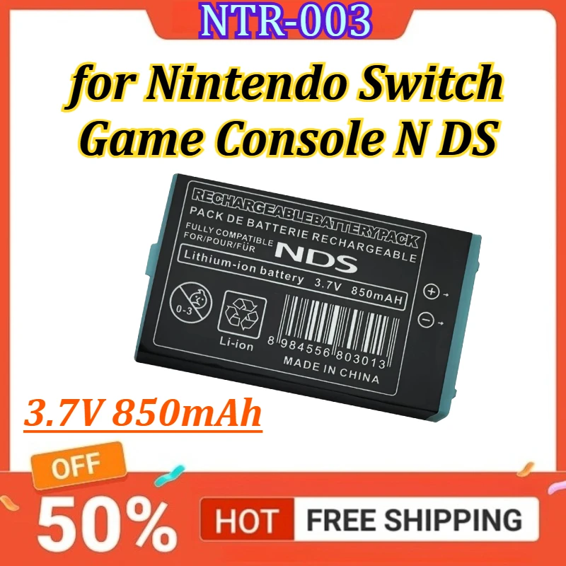 Литиевые аккумуляторы NTR-003 3.7V 850mAh для игровой консоли Nintendo Switch, сменные, перезаряжаемые, внутренние элементы питания
Литиевые аккумуляторы NTR-003 3.7V 850mAh для игровой консоли Nintendo Switch, сменные, перезаряжаемые, внутренние элементы питания
