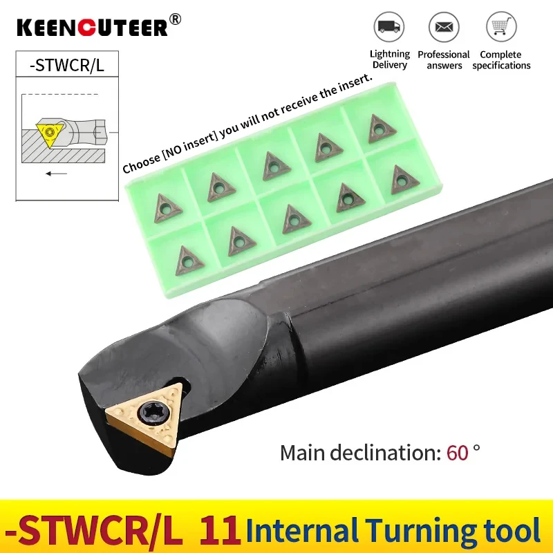 S10K-STWCR11 S20R-STWCL11 Machining Carbide Insert STWCR/L Internal Toolholders Boring Cutter CNC Lathe Inner Hole Turning Tools
S10K-STWCR11 S20R-STWCL11 Machining Carbide Insert STWCR/L Internal Toolholders Boring Cutter CNC Lathe Inner Hole Turning Tools