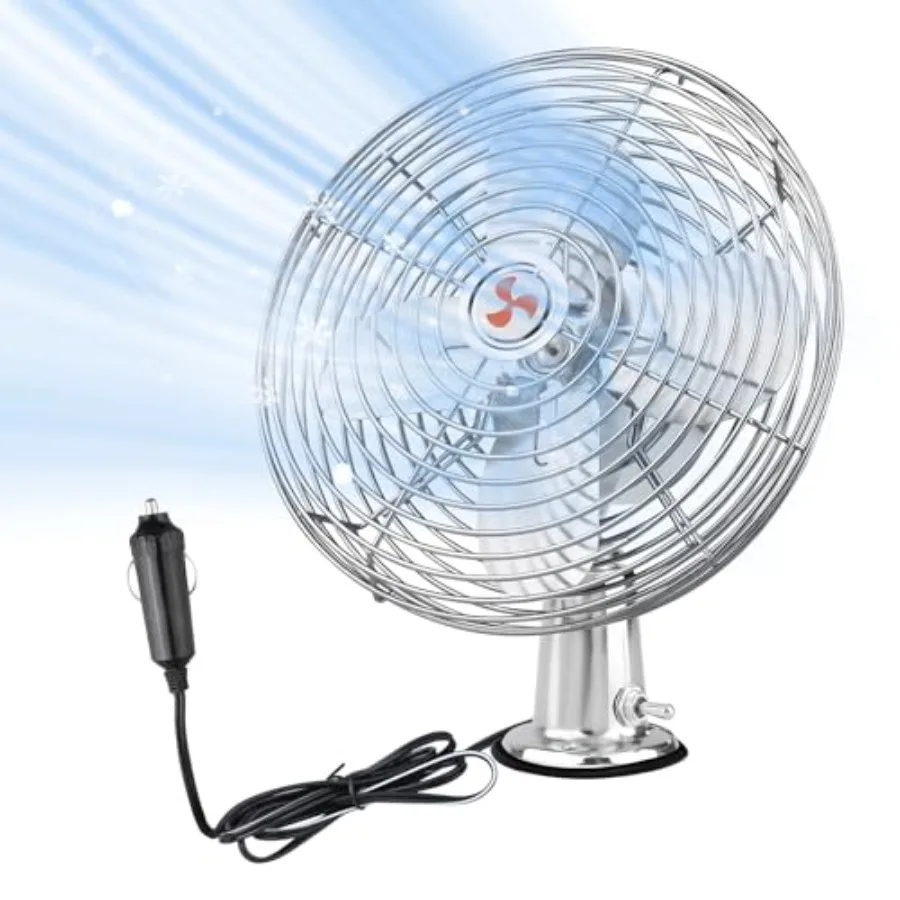 12V Portable Fan RV Truck Cooling Heavy Duty 9" Metal Clip-On Car Fan Bus Boat Forklift Car Camper Lawn Mower Tractor 2-Speed H
12V Portable Fan RV Truck Cooling Heavy Duty 9" Metal Clip-On Car Fan Bus Boat Forklift Car Camper Lawn Mower Tractor 2-Speed H