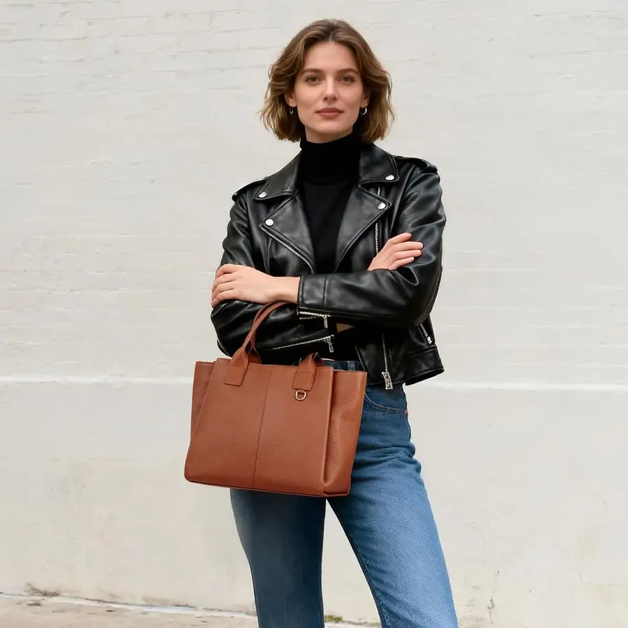 Leather Satchel Tote Bag for Women Designer Cross Body Shoulder Handbags Tophandle Purses with Strap
Leather Satchel Tote Bag for Women Designer Cross Body Shoulder Handbags Tophandle Purses with Strap