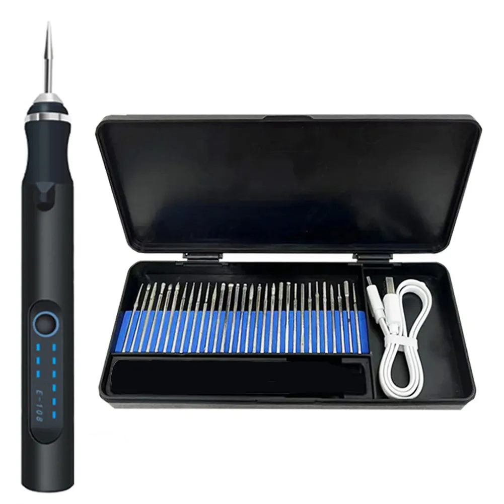 Cordless Electric Grinder USB Rechargeable Engraving Pen Engraving Machine Tool W/ 30 Bits For Woodworking Power Tool
Cordless Electric Grinder USB Rechargeable Engraving Pen Engraving Machine Tool W/ 30 Bits For Woodworking Power Tool