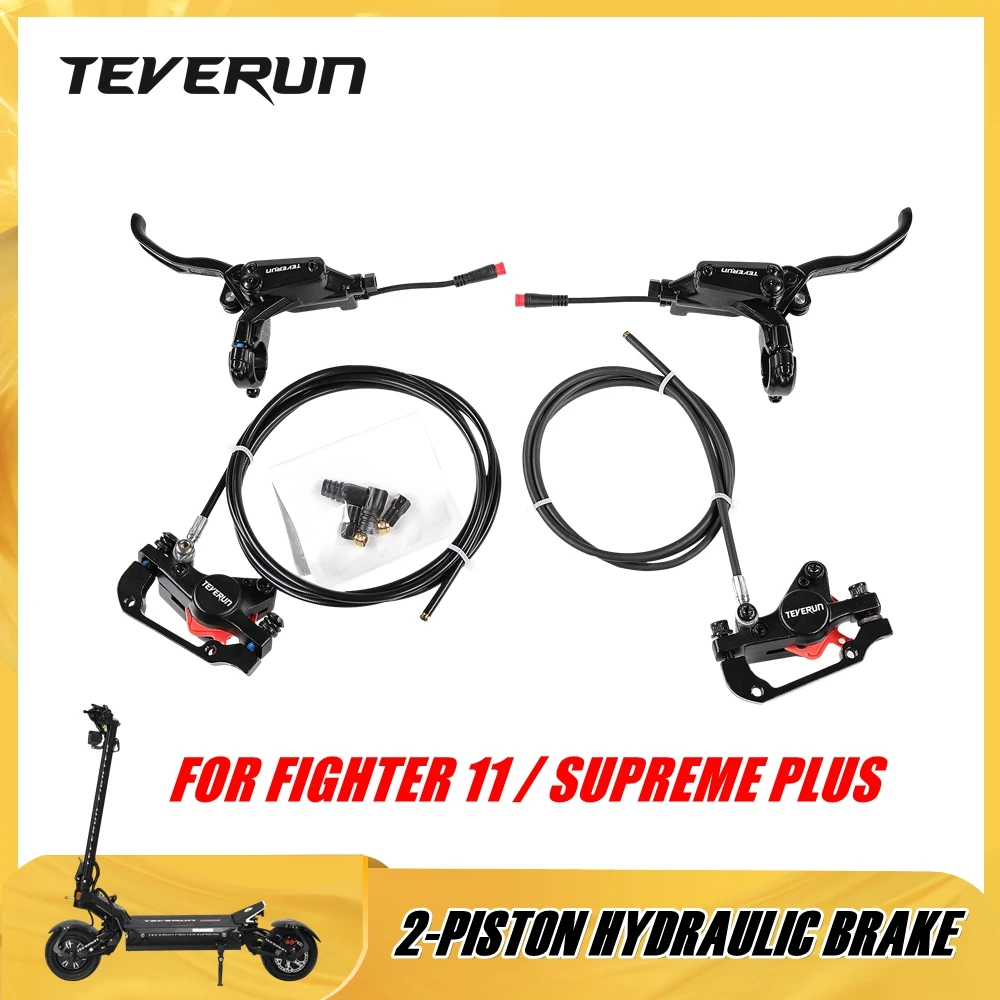 2-Piston Hydraulic Disc Brake for TEVERUN FIGHTER 11 & FIGHTER SUPREME PLUS Electric Scooter Oil Brake Set Caliper Level Tube
2-Piston Hydraulic Disc Brake for TEVERUN FIGHTER 11 & FIGHTER SUPREME PLUS Electric Scooter Oil Brake Set Caliper Level Tube