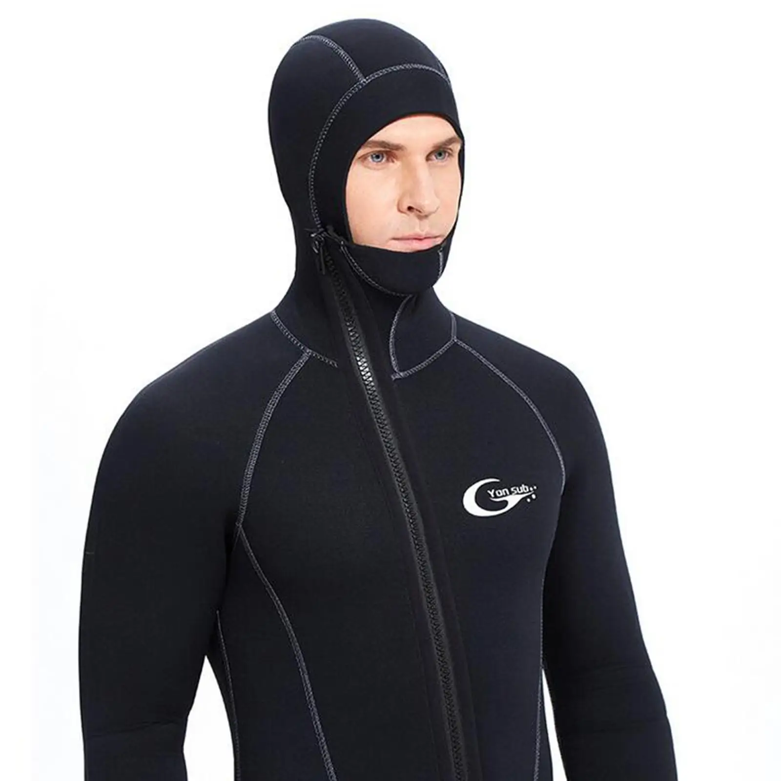 Hooded Neoprene Wetsuit 7mm Thick Winter Thermal Suit Full Coverage for Snorkeling Scuba Diving and Fishing
Hooded Neoprene Wetsuit 7mm Thick Winter Thermal Suit Full Coverage for Snorkeling Scuba Diving and Fishing