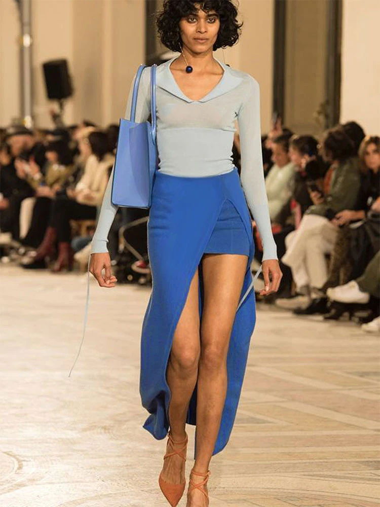 New Maxi Skirt Women Summer Streetwear Fashion Versatile Casual Slim Skirt Solid Sexy Split Elegant Lady Knitted Skirt Clothing 
New Maxi Skirt Women Summer Streetwear Fashion Versatile Casual Slim Skirt Solid Sexy Split Elegant Lady Knitted Skirt Clothing