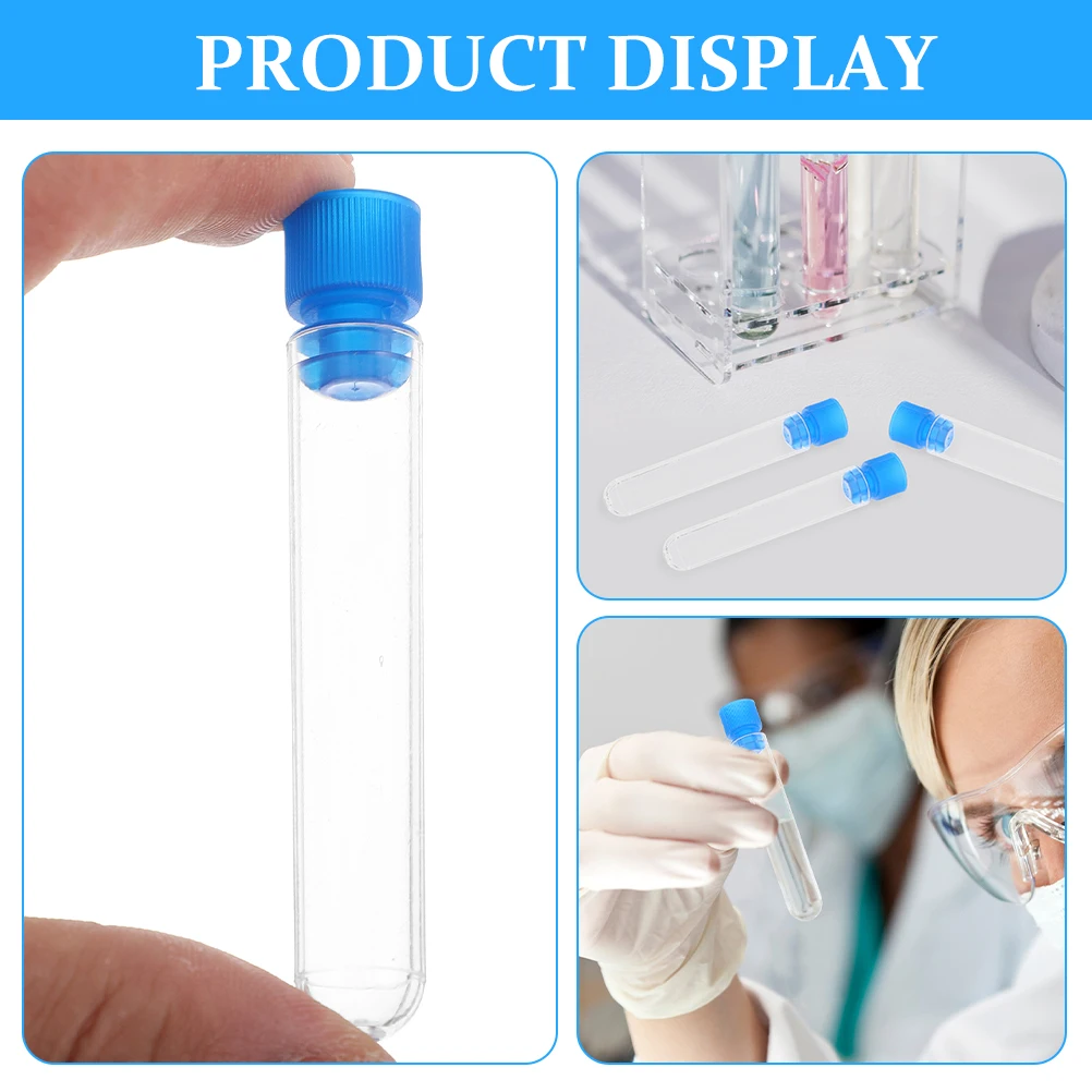 10 Pcs 30ml Clear Plastic Test Tubes with Caps 12x100mm Leak Proof Kids Science Mini Test Tubes for Lab Home School
10 Pcs 30ml Clear Plastic Test Tubes with Caps 12x100mm Leak Proof Kids Science Mini Test Tubes for Lab Home School