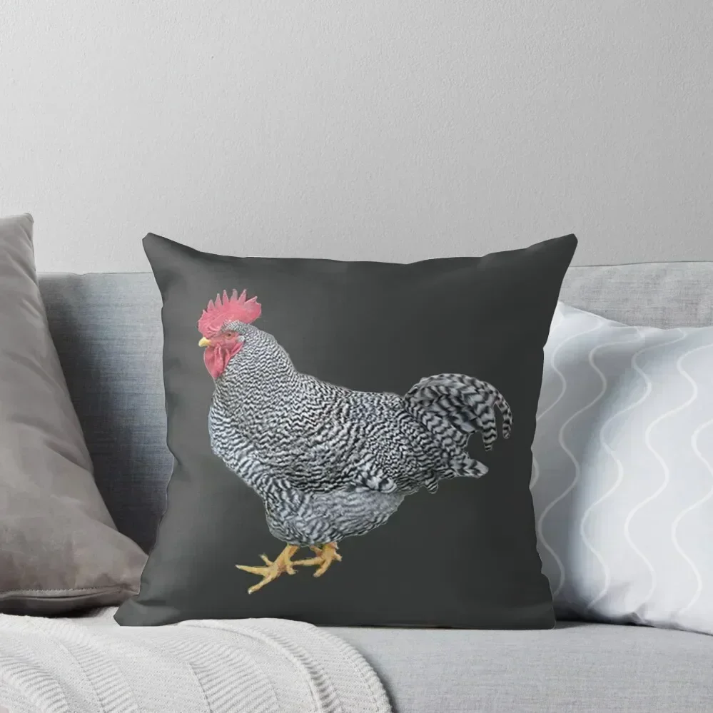 Barred Rock Rooster (black) Throw Pillow Room decorating items autumn decoration pillow
Barred Rock Rooster (black) Throw Pillow Room decorating items autumn decoration pillow