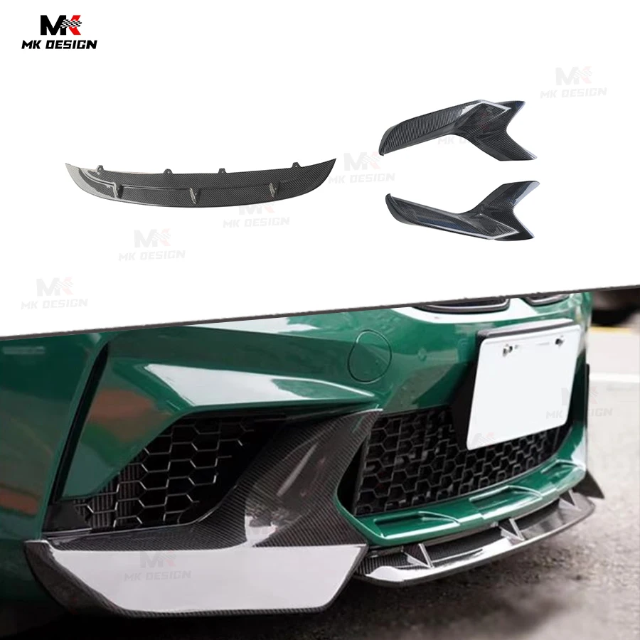 Передний бампер из углеродного волокна, боковые разветвители для BMW F87 M2 M2C Coupe 2016-2020, передние боковые канавки для губ, автомобильные аксессуары 
Передний бампер из углеродного волокна, боковые разветвители для BMW F87 M2 M2C Coupe 2016-2020, передние боковые канавки для губ, автомобильные аксессуары