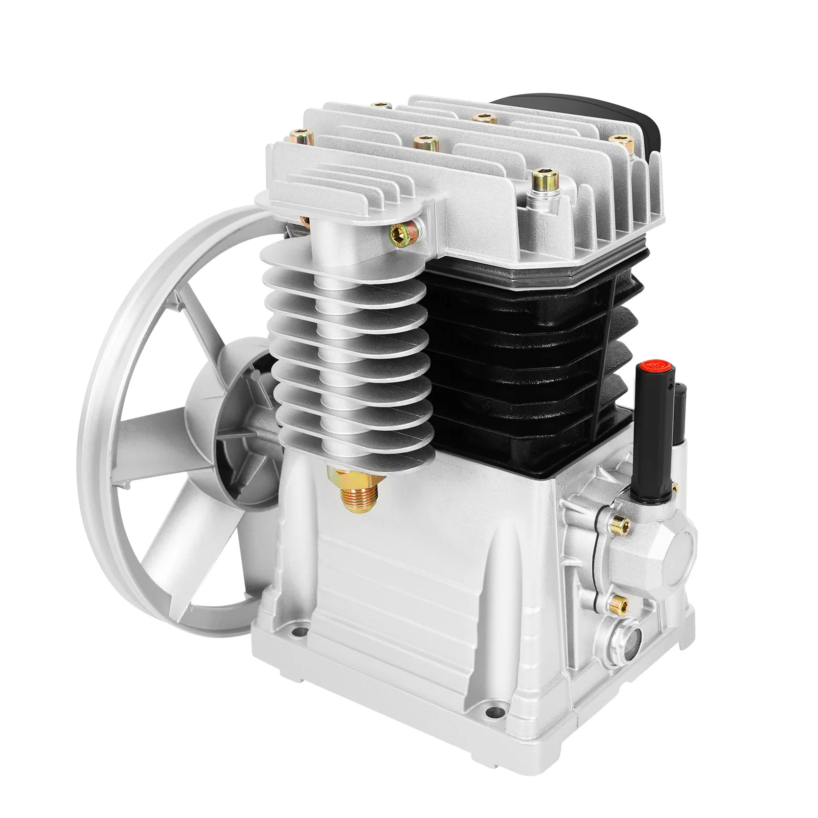 Двухцилиндровая головка воздушного компрессора, промышленная головка насоса компрессора 960 об/мин с ременным шкивом, головка поршневого воздушного компрессора
Двухцилиндровая головка воздушного компрессора, промышленная головка насоса компрессора 960 об/мин с ременным шкивом, головка поршневого воздушного компрессора