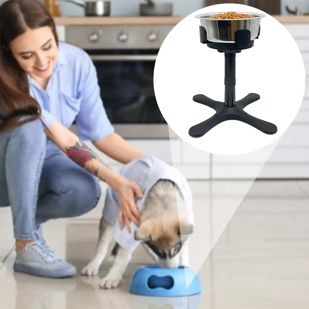 Dog Bowl Stand for Small Large Dogs Adjustables Dog Bowl Stands No-tip Sturdy Single Bowl Holder for Medium Large Dogs
Dog Bowl Stand for Small Large Dogs Adjustables Dog Bowl Stands No-tip Sturdy Single Bowl Holder for Medium Large Dogs