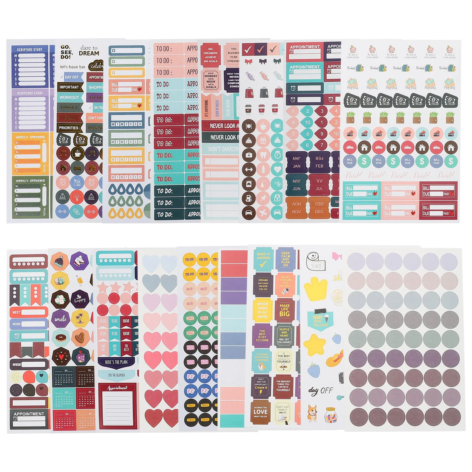 31 Sheets Planner Stickers Journal Supplies Self Adhesive Multipurpose Scrapbook Accessories Goal Setting List Creating Smooth
31 Sheets Planner Stickers Journal Supplies Self Adhesive Multipurpose Scrapbook Accessories Goal Setting List Creating Smooth