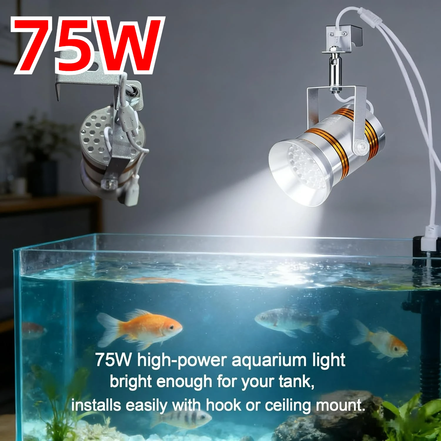 High Brightness 75W LED Spotlight Easy Hook Mount for Store Booth and Exhibition Perfect for Jewelry and Luxury Display 110-265V
High Brightness 75W LED Spotlight Easy Hook Mount for Store Booth and Exhibition Perfect for Jewelry and Luxury Display 110-265V