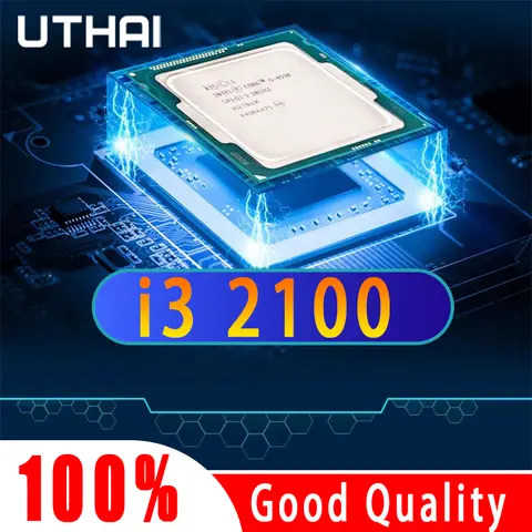 Desmontagem dual-core para processador Intel Core i3 2100, cache de 3MB, 3,1 GHz, processador LGA1155, I3 2100