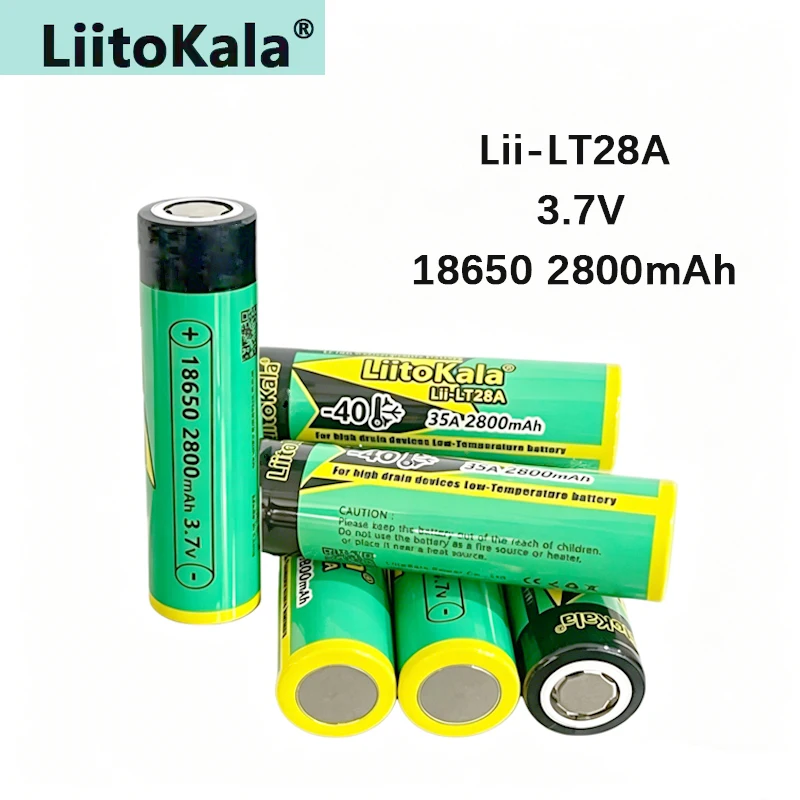 1-8PCS LiitoKala Lii-LT28A 18650 2800mAh 3.7V Rechargeable Battery 45A High Power Discharge for -40° Low-temperature Battery
1-8PCS LiitoKala Lii-LT28A 18650 2800mAh 3.7V Rechargeable Battery 45A High Power Discharge for -40° Low-temperature Battery