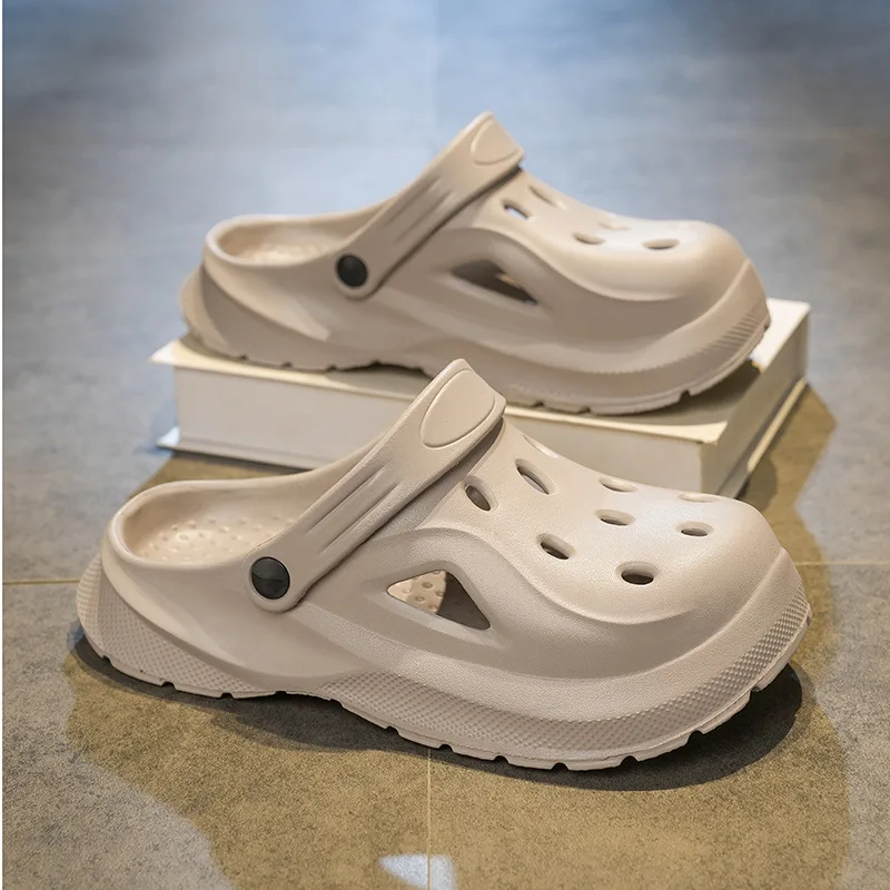 Thick-soled hole shoes men's new summer wear trendy stepping on shit slippers beach non-slip women's sandals men
Thick-soled hole shoes men's new summer wear trendy stepping on shit slippers beach non-slip women's sandals men