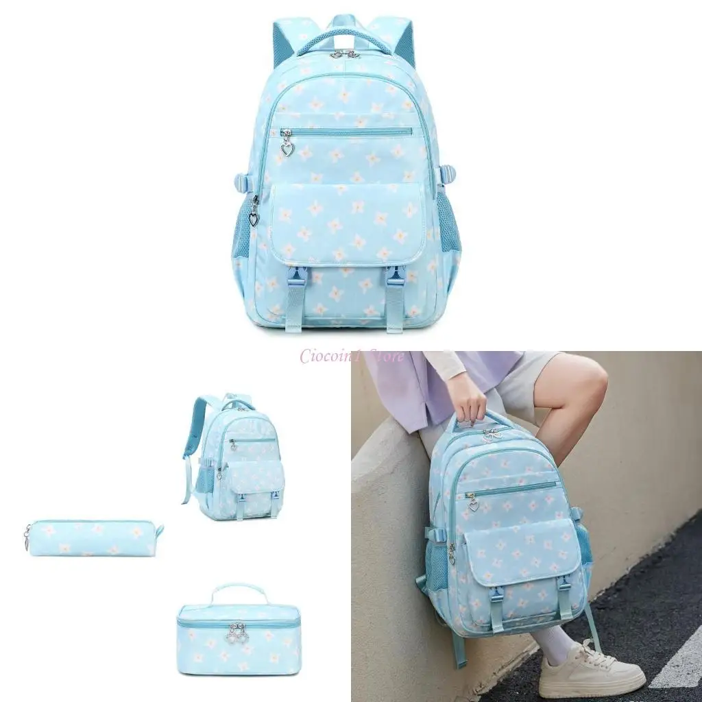 Y1UB 3pcs Practical School Bag Large Capacity Backpack with Pencil Case Lunch Bag Casual Rucksacks Trvel Daypack for Student
Y1UB 3pcs Practical School Bag Large Capacity Backpack with Pencil Case Lunch Bag Casual Rucksacks Trvel Daypack for Student