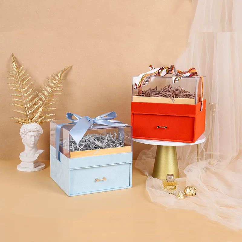 Double Layer Drawer Transparent Acrylic Material Souvenir Cosmetics Gift Wedding Candy High End Gifts Boxes Square Various Color
Double Layer Drawer Transparent Acrylic Material Souvenir Cosmetics Gift Wedding Candy High End Gifts Boxes Square Various Color