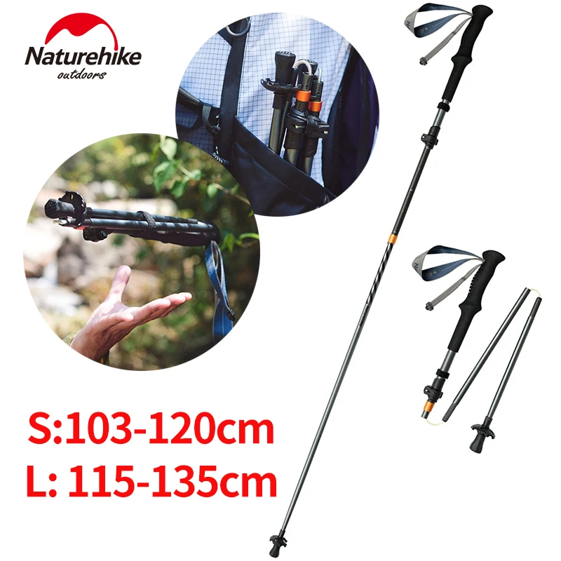 Naturehike 5-Section Trekking Pole Telescopic Hiking Pole Stick Carbon Fiber Aluminum Alloy Folding Mountaineering Walking Canes
Naturehike 5-Section Trekking Pole Telescopic Hiking Pole Stick Carbon Fiber Aluminum Alloy Folding Mountaineering Walking Canes