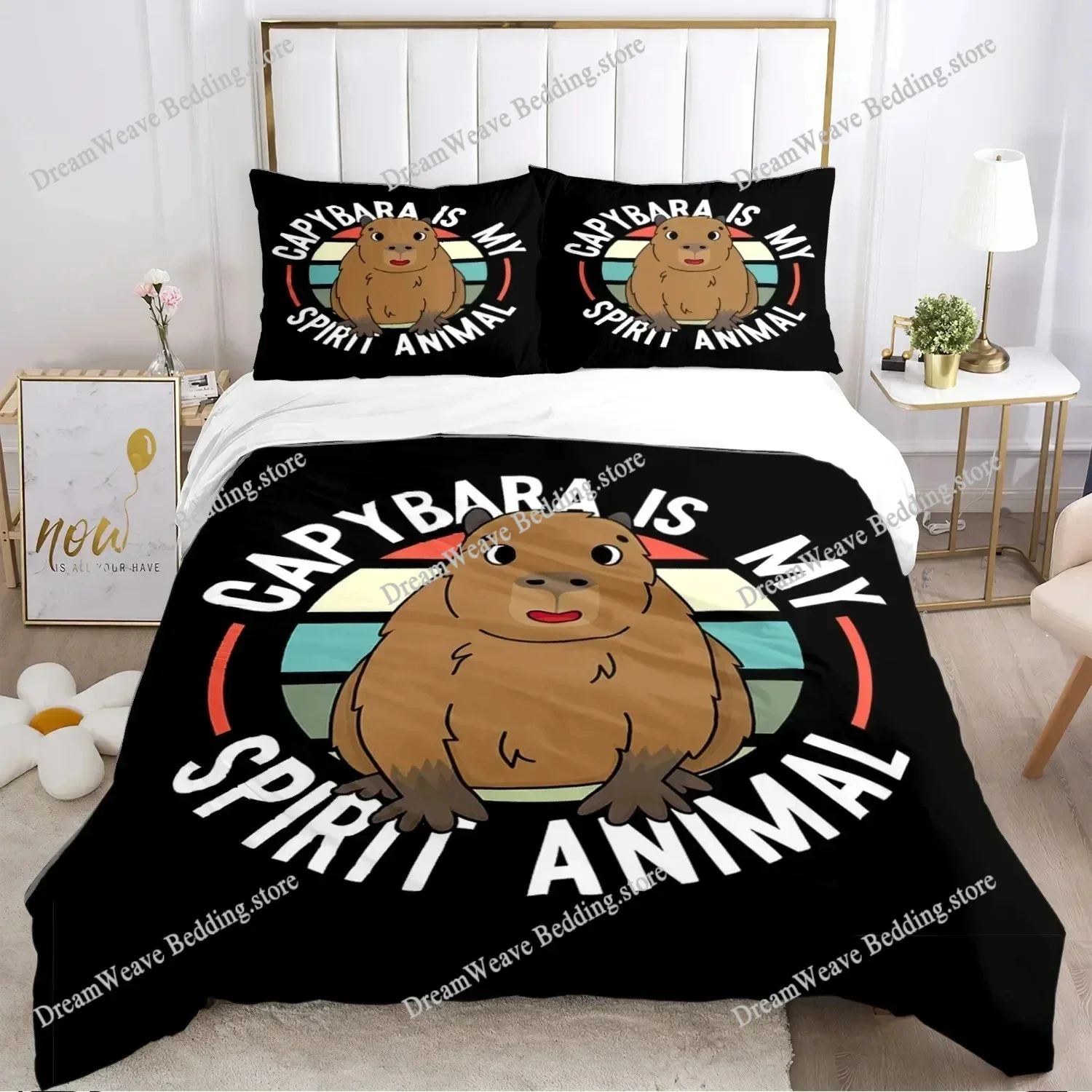 Funny Capybara Anime Duvet Cover Kawaii Animals Bedding Set Soft Quilt Cover Full Size for Boy Teens Bedroom Decoration963963
Funny Capybara Anime Duvet Cover Kawaii Animals Bedding Set Soft Quilt Cover Full Size for Boy Teens Bedroom Decoration963963