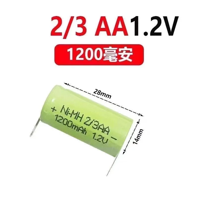 Ni-Mh 1.2v 2/3A Replacement Toothbrush Battery nimh Rechargeable 2/3a 1600mAh For Braun Oral-B 28mm x 17mm
Ni-Mh 1.2v 2/3A Replacement Toothbrush Battery nimh Rechargeable 2/3a 1600mAh For Braun Oral-B 28mm x 17mm