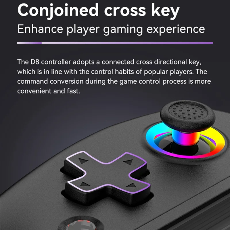 D8 Mobile Stretch With Light Gamepad For Dual Hall Wireless Bluetooth PC Tablet Switch Body Vibration Grip
D8 Mobile Stretch With Light Gamepad For Dual Hall Wireless Bluetooth PC Tablet Switch Body Vibration Grip