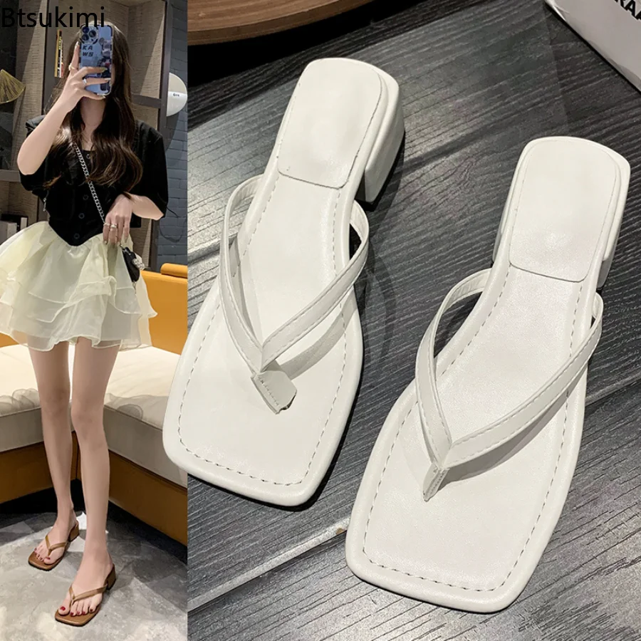 New 2025 Summer Hot Women's Flat Head High Heel Fashionable Clumpy Outsole Beach Sandals Trendy Ladies Slippers for Outerwear
New 2025 Summer Hot Women's Flat Head High Heel Fashionable Clumpy Outsole Beach Sandals Trendy Ladies Slippers for Outerwear